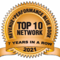 Top 10 Network 7 years in a row 2021 Logo